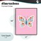 Stupell Industries Boho Pink Floral Butterfly Framed Giclee, design by Jessica Beck